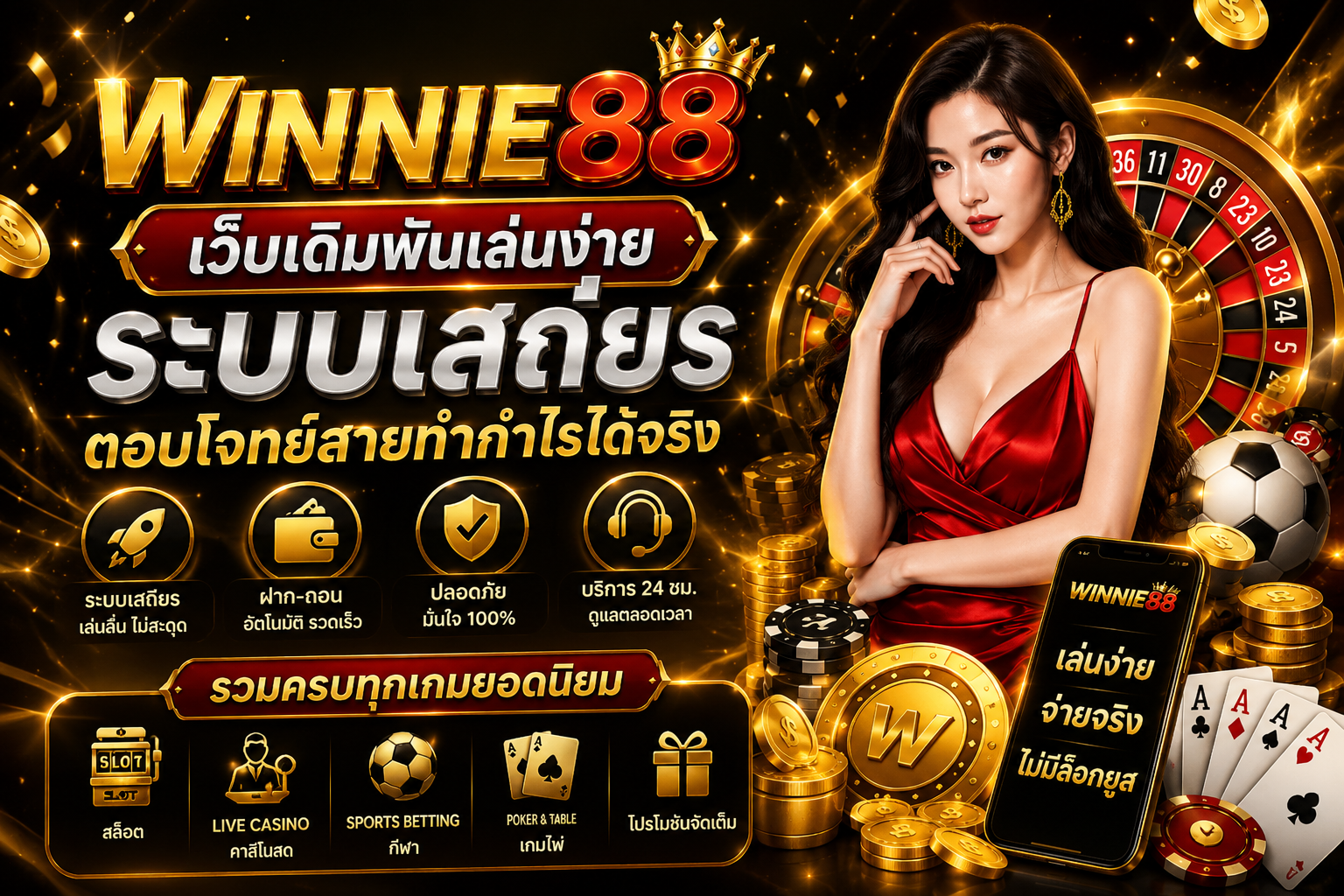 winnie88 เว็บเดิมพันเล่นง่าย ระบบเสถียร ตอบโจทย์สายทำกำไรได้จริง